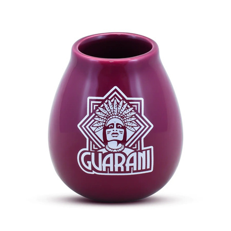 1440 x Calebasse en céramique violette avec logo Guarani - 350 ml