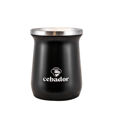 TermoMate PRO Cebador – thermal yerba mate cup – 250 ml (black)