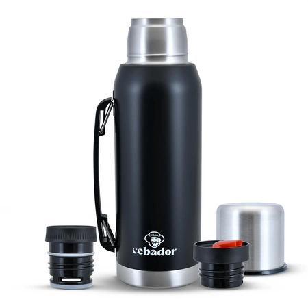 24 x Thermos Cebador Largoinox 1,2 L - noir