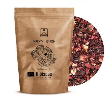 35 x Mary Rose - Ibisco biologico - Malva sudanese (petali) 0,5 kg