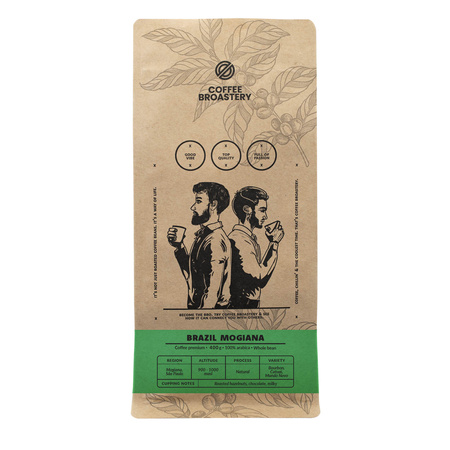 Coffee Broastery - Caffè in grani interi Brazil Mogiana Premium 400g