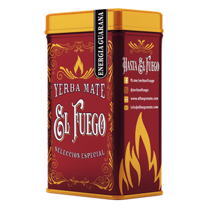 32 x Yerbera - Lata de El Fuego Energia Guarana 0.5 kg