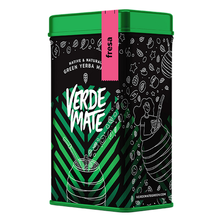 Yerbera - Boîte avec Verde Mate Green Fresa 0,5kg