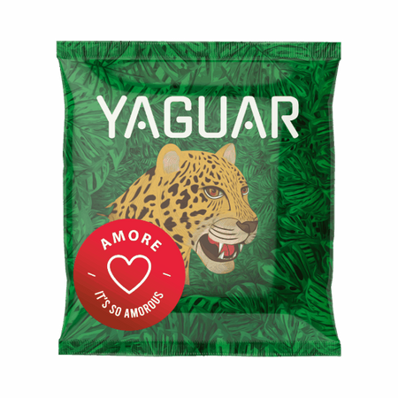 200 x Yaguar Amore 50 g - Yerba mate brésilienne aux fruits et aux herbes