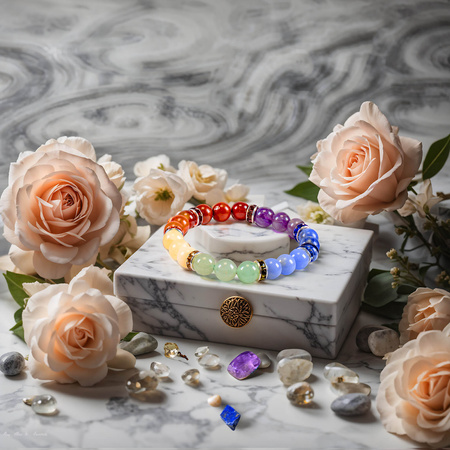 Bracelet des Sept Chakras – pierres