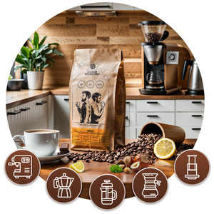 Coffee Broastery - Café arábica en grano India Karnataka Premium 1 kg