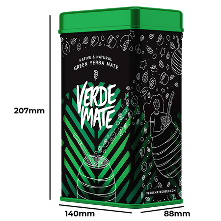 32 x Yerbera - plechovka Verde Mate Green Fitness 0,5 kg - brazilská bylinná a ovocná yerba maté