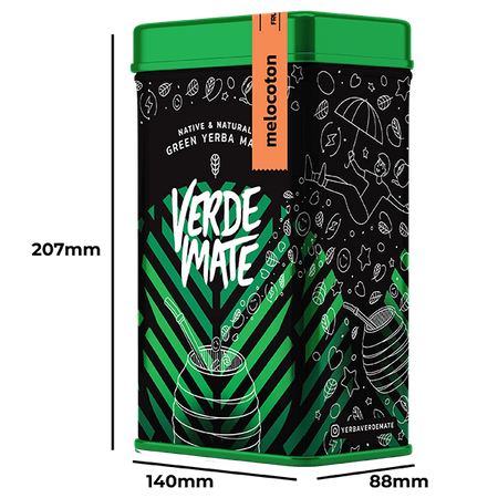 512 x Yerbera - plechovka Verde Mate Green Melocoton 0,5kg