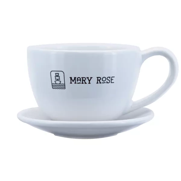 Teacup with Mary Rose logo (white) 200ml