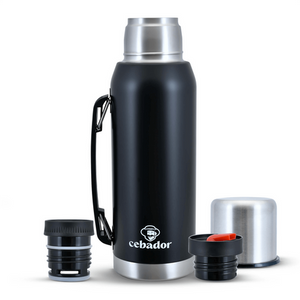 24 x Cebador Largoinox 1.2 L thermos - black