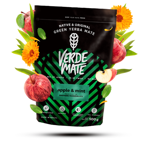 560 x Verde Mate Green Apple & Mint 0,5 kg