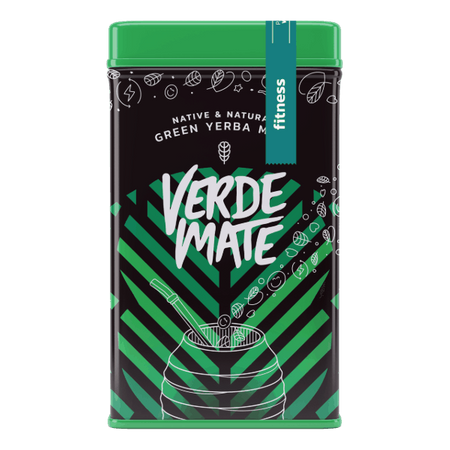 32 x Yerbera - plechovka Verde Mate Green Fitness 0,5 kg - brazilská bylinná a ovocná yerba maté