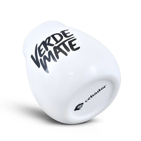 1440 x Ceramic calabash white with Verde Mate logo - 350 ml