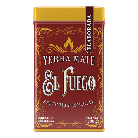 32 x Yerbera - plechovka El Fuego Elaborada 0,5 kg