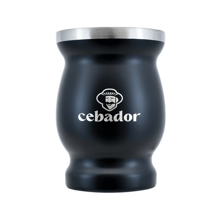 100 x TermoMate Cebador - thermal yerba mate pot - 190 ml (black)