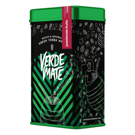 Yerbera – Tin Can + Verde Mate Green Passionate Fruits 0.5kg 