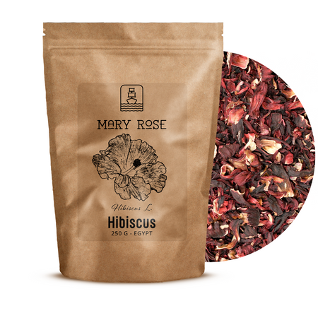 50 x Mary Rose - Ibišek - Sléz súdánský (okvětní lístky) 250 g