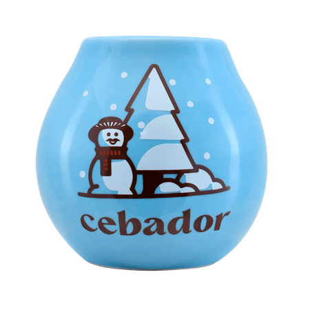 Ceramic Calabash - Snowman 350 ml