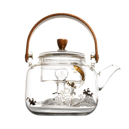 Tetera de cristal con cafetera Pescado 500 ml