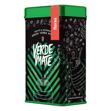 Yerbera – Tin can + Verde Mate Green Flores 0.5kg