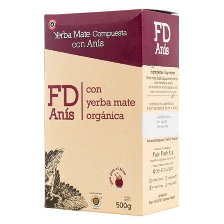 12 x Fede Rico (FD) Anis 0,5 kg 500 g - yerba mate anisé