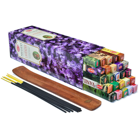 HEM Incense Sticks mix + Wooden Stand