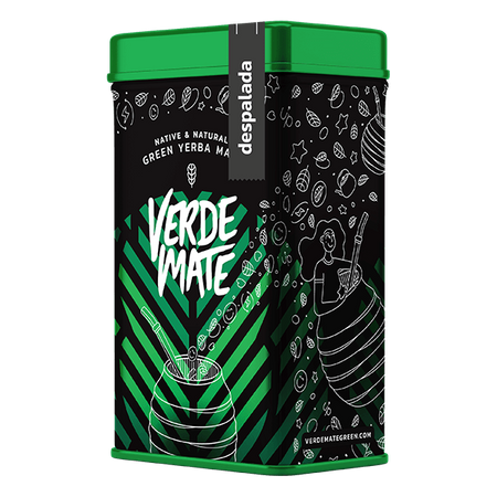 Yerbera – Tin can + Verde Mate Green Despalada 0.5kg 