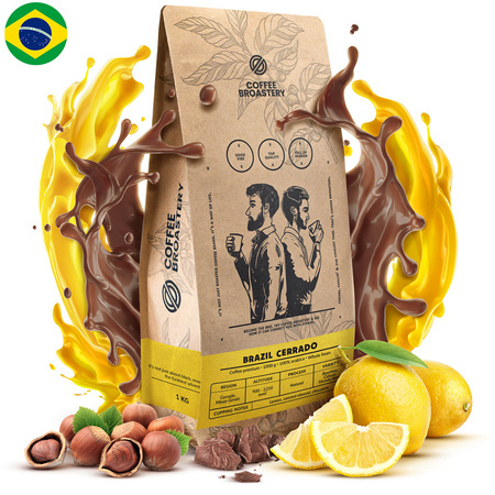 Coffee Broastery - Whole Bean Coffee Brazil Cerrado Premium 1kg