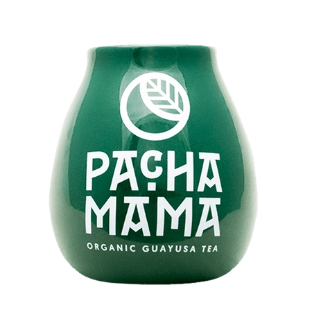 1440 x Tykwa Ceramiczna zielona z logo Pachamama - 350 ml