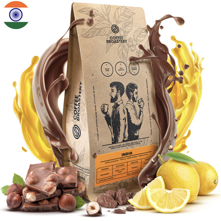 Coffee Broastery - Café arábica en grano India Karnataka Premium 1 kg