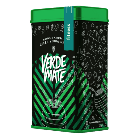 32 x Yerbera - plechovka Verde Mate Green Fitness 0,5 kg - brazilská bylinná a ovocná yerba maté