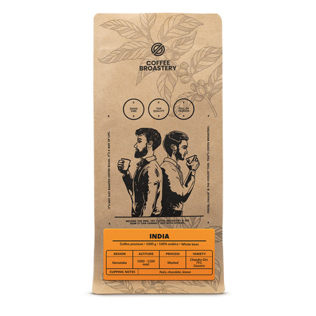 Coffee Broastery - Zrnková káva India Karnataka Premium 1 kg