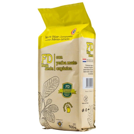 12 x Fede Rico (FD) Menta Limon 0.5 kg 500 g - mint and lemon yerba mate