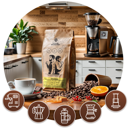 Coffee Broastery - Whole Bean Coffee Colombia Medellin Premium 400g