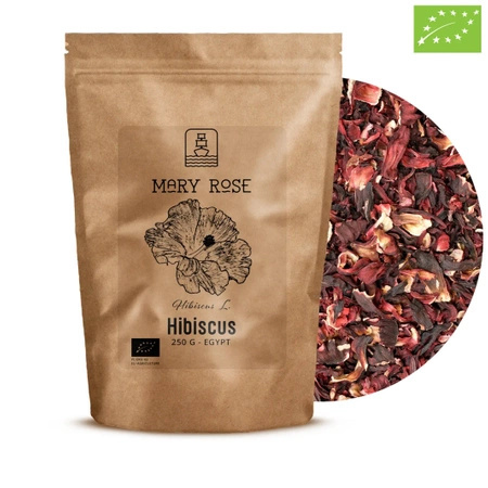 50 x Mary Rose - Ibisco biologico - Malva sudanese (petali) 250 g