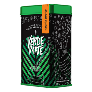 Yerbera - Boîte avec Verde Mate Green Naranja Tropico 0,5kg