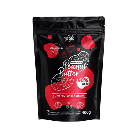 Nustino - Powdered Peanut Butter - Strawberry 400g