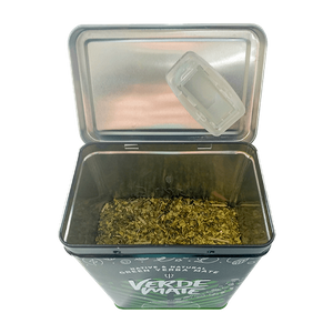 Yerbera – Tin can + Verde Mate Green Silueta 0.5kg 