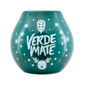 Calebasse en céramique avec logo de Verde Mate – Winter Time 350 ml