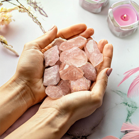 Cuarzo rosa (piedra bruta) 50 g