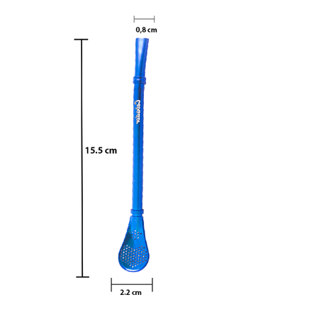 Bombilla Gringo 15,5 cm - Blue