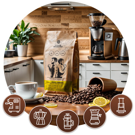 Coffee Broastery - Café arábica en grano Brazil Cerrado Premium 1 kg