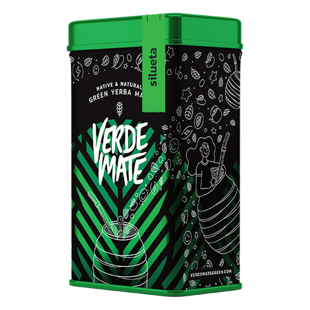 512 x Yerbera - Lattina di Verde Mate Green Silueta 0,5 kg