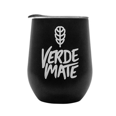 24 x ThermoLid - ocelová dóza s víčkem - motiv Verde Mate (černá) - 350 ml