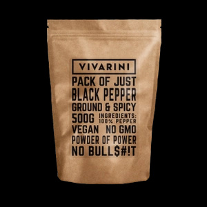 Vivarini – Poivre noir (moulu) 0,5 kg