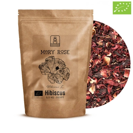 35 x Mary Rose - Ibisco biologico - Malva sudanese (petali) 0,5 kg