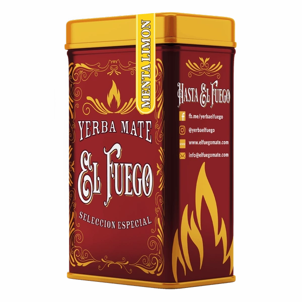 Yerbera - Boîte avec El Fuego Menta Limon 0,5 kg