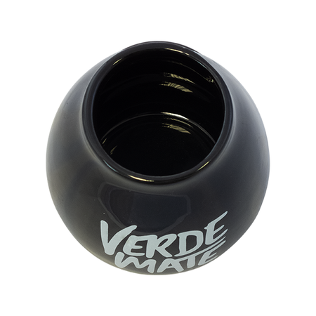 36 x Ceramic calabash black with Verde Mate logo - 350 ml