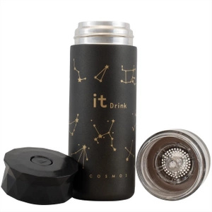 Infuser with a thermal mug 350 ml – yerba mate / tea (black)