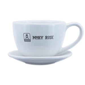 36 x tazza logo Mary Rose (bianca) 200 ml